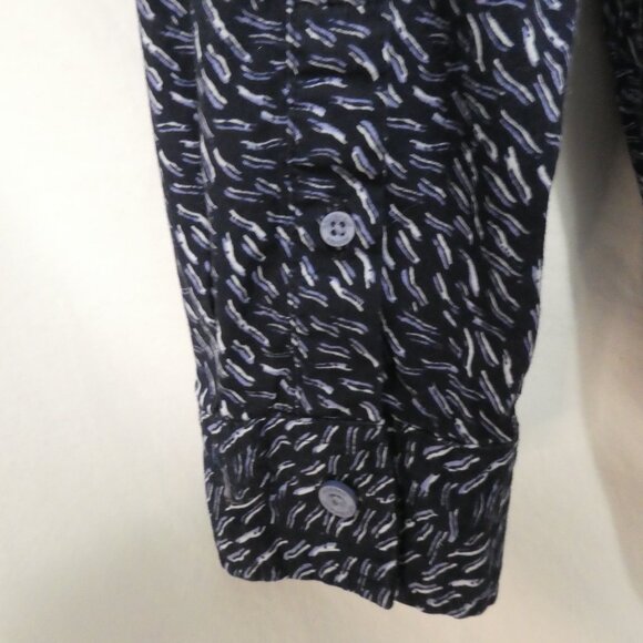 MODERN AMUSEMENT | medium | Stylish Dark Blue Patterned Shirt | Chest Pocket - Picture 13 of 16